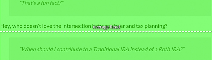 Track the average read on a blog post