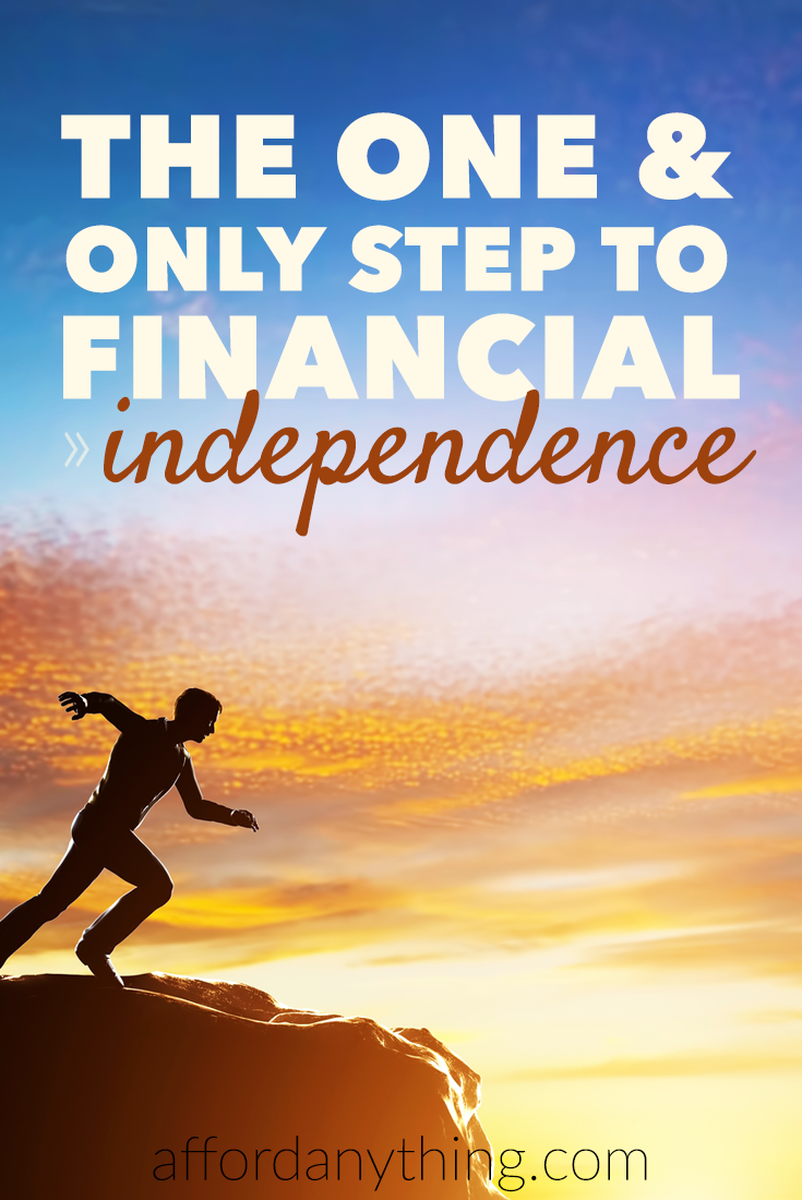 The road to financial independence comes from focusing on the gap between your income and spending. Do this one thing, and everything else falls into place.