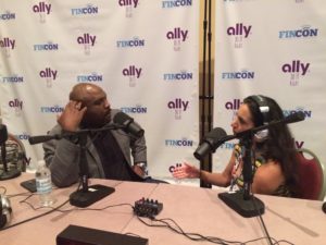 Photo of Chris Hogan and Paula Pant - podcast interview